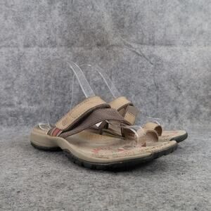 Columbia Shoes Womens 6 Sandals Casual Outdoor Active Sport Toe Ring Leather Tan